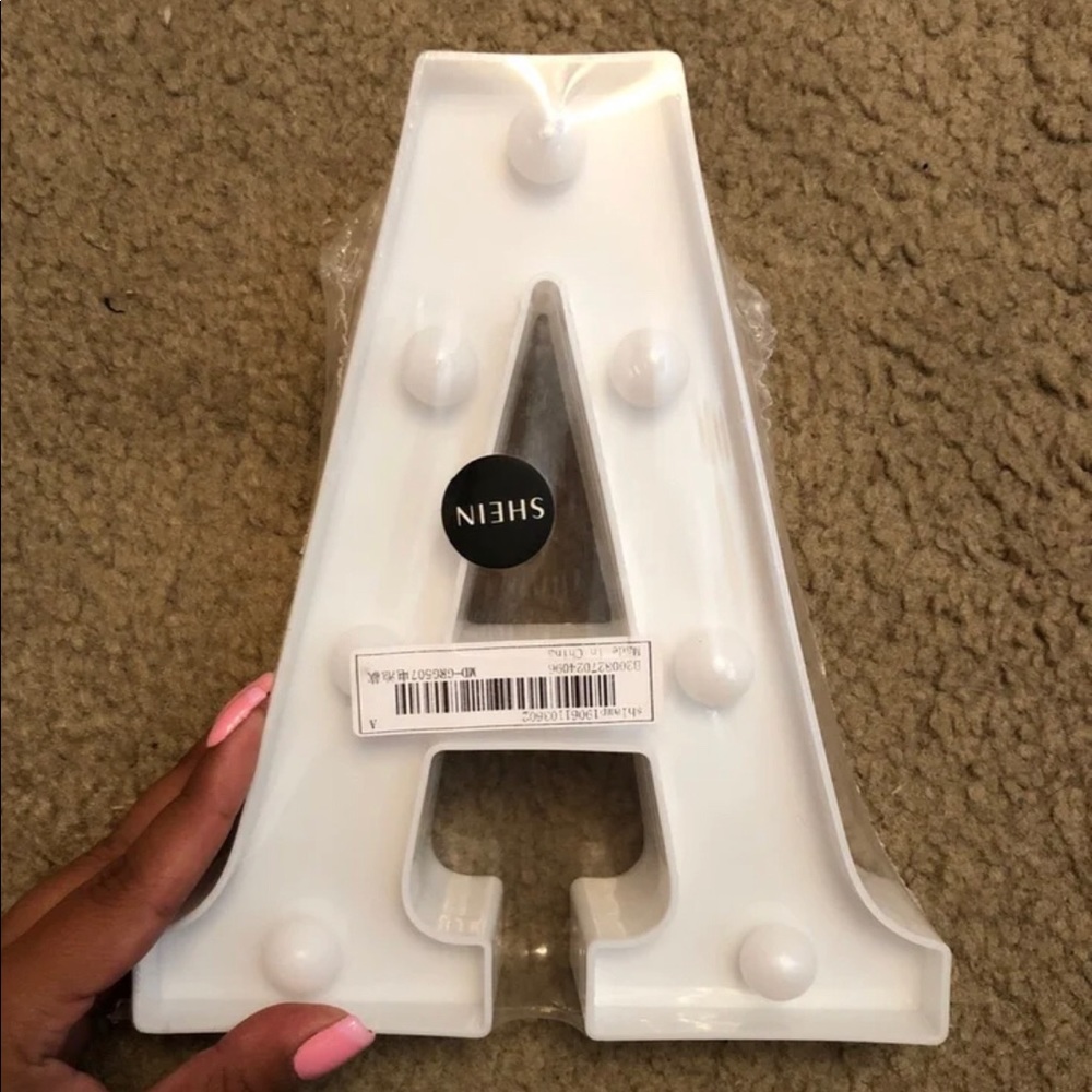 Letter “A” Lamp